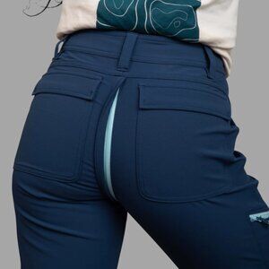 GNARA Women's Hiking Pants Size 6 Medium M with GoFly Pee-Zipper Excellent Used